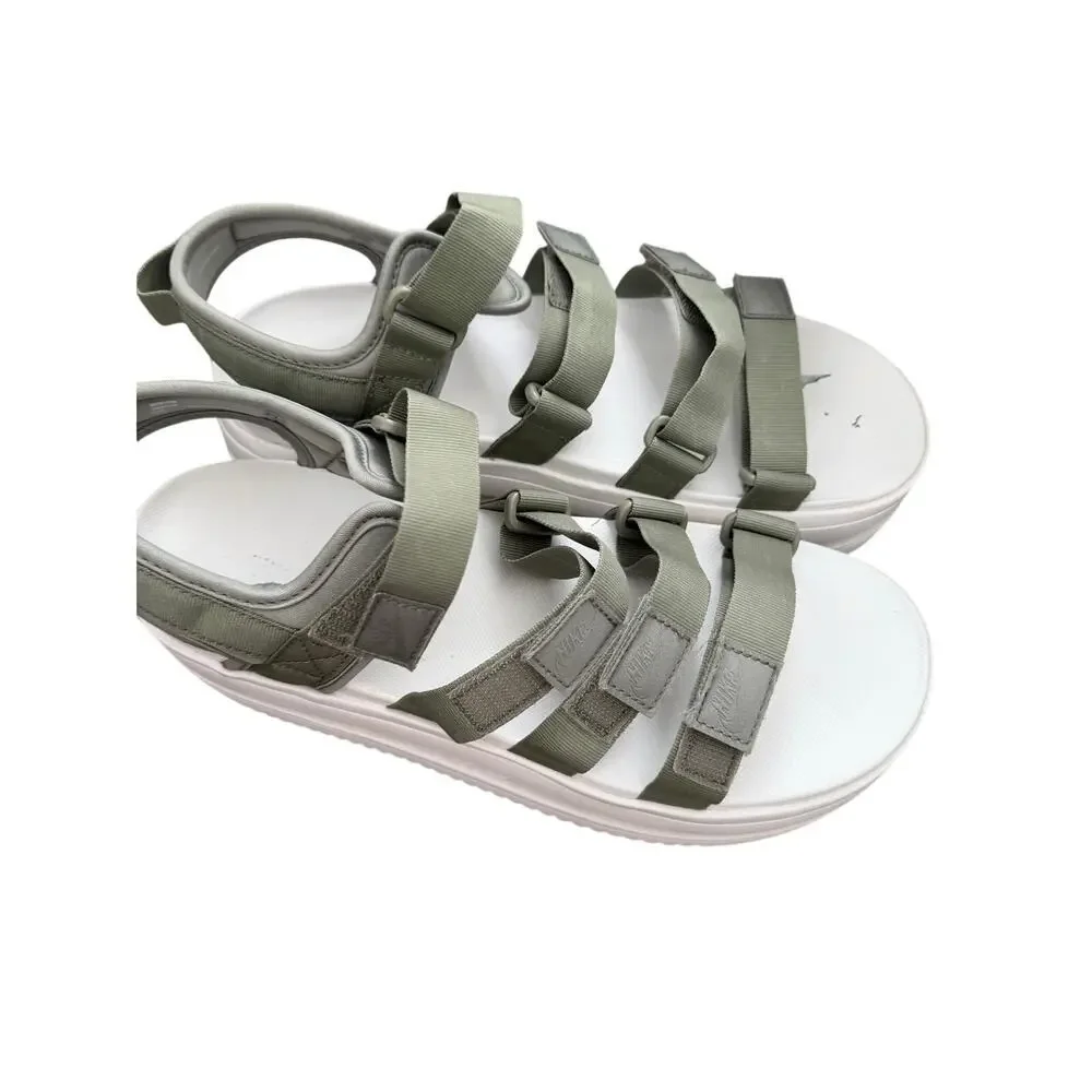 Nike Icon Classic Platform Sandal Size 11 Army/Jade Horizon Strappy DH0224-301